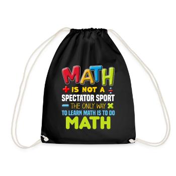 Professeur de mathématiques - Sac de sport léger - noir - Devant
