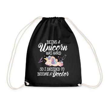 Unicorn Doctor Être une licorne est difficile, donc je - Sac de sport léger - noir - Devant