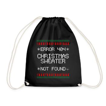 Informaticien de Noël - Sac de sport léger - noir - Devant