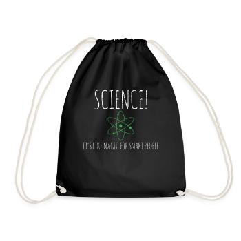 science - Drawstring Bag - black - Front