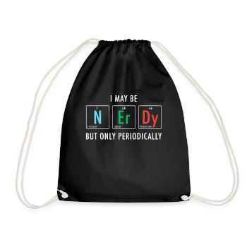 Nerdy Nerd Science - Turnbeutel - Schwarz - Vorne