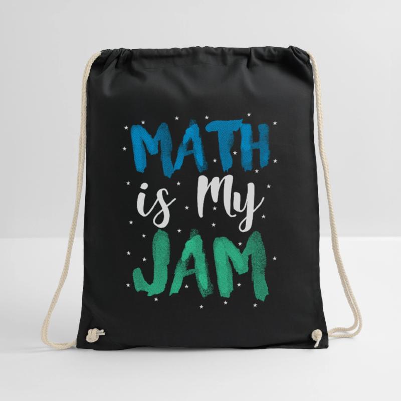 Mathlete Gift Math is My Jam Math Teacher Gift Drawstring Bag