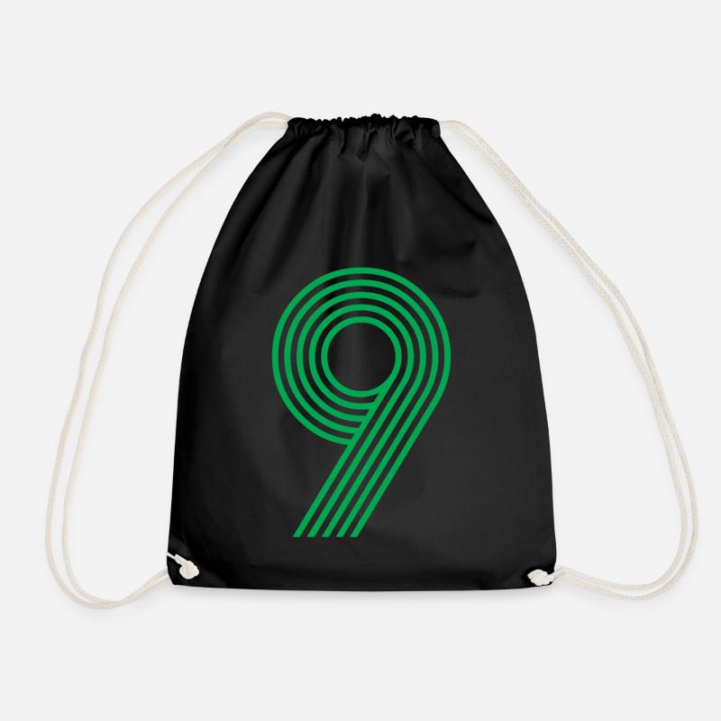 9 SHIRT - Turnbeutel - Schwarz