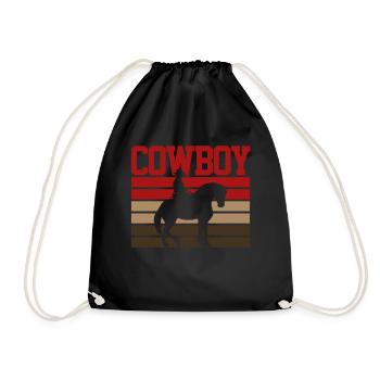 CHEMISE DE COWBOY - Sac de sport léger - noir - Devant
