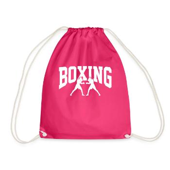 Boxing fight - Drawstring Bag - fuchsia - Front