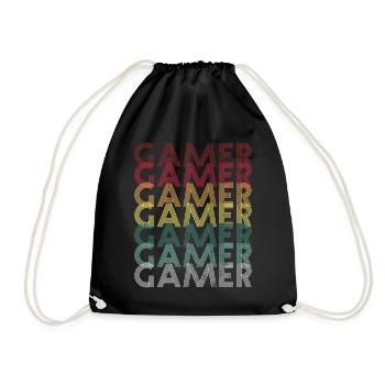 Gamer Gamer Gamer - Turnbeutel - Schwarz - Vorne