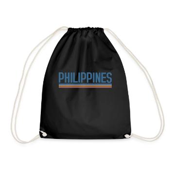Philippines Philippines Philippines - Drawstring Bag - black - Front