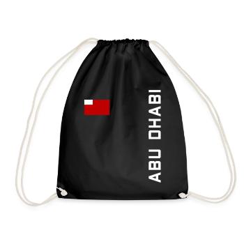 ABU DHABI SHIRT - Turnbeutel - Schwarz - Vorne
