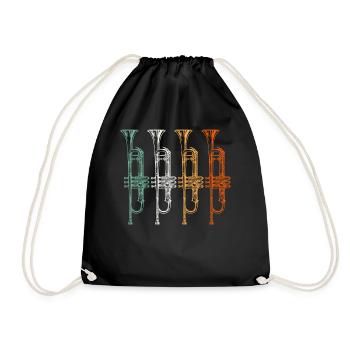 Trumpet - Drawstring Bag - black - Front