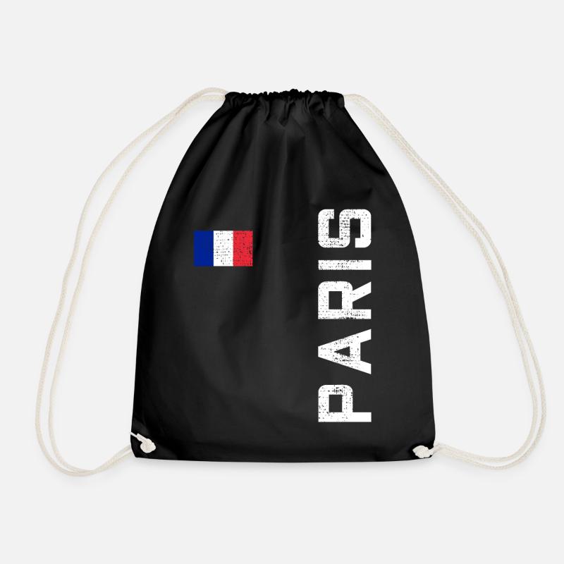 Paris Frankreich Trikots - Turnbeutel - Schwarz