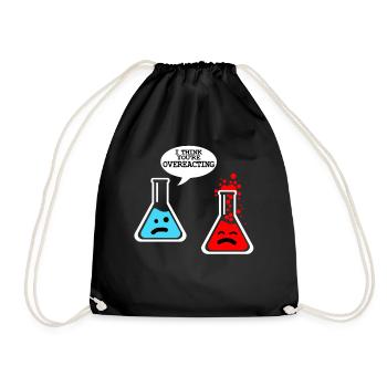 Chemie - Turnbeutel - Schwarz - Vorne