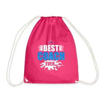 Schwimmtrainer Bester Schwimmtrainer aller Zeiten - Turnbeutel - Fuchsia - Vorne