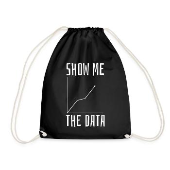 Data Science Mathematics - Drawstring Bag - black - Front