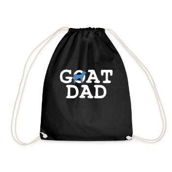 Chèvre père papa - Sac de sport léger - noir - Devant