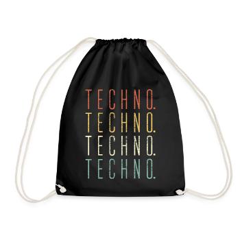 Techno - Sac de sport léger - noir - Devant