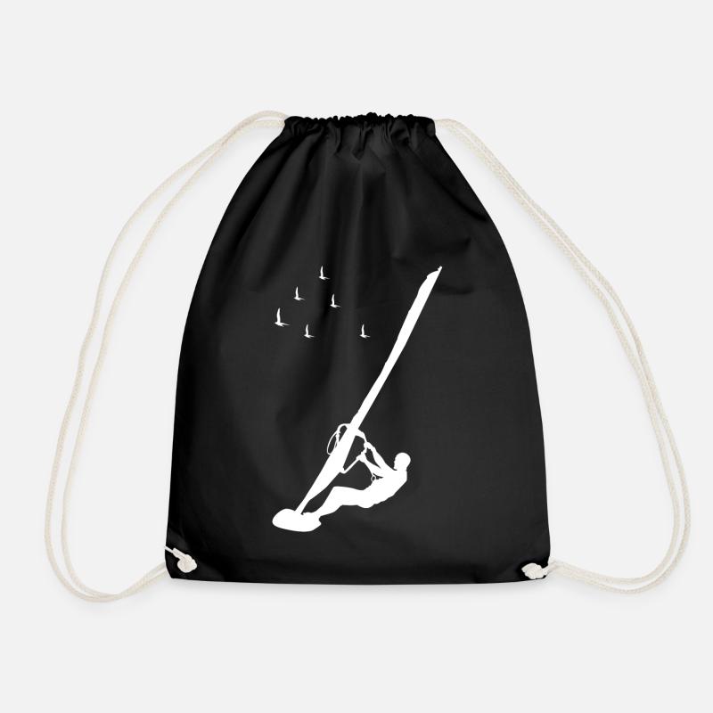 WIND SURF SHIRT - Turnbeutel - Schwarz