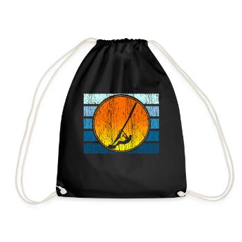 Coucher de soleil - Sac de sport léger - noir - Devant