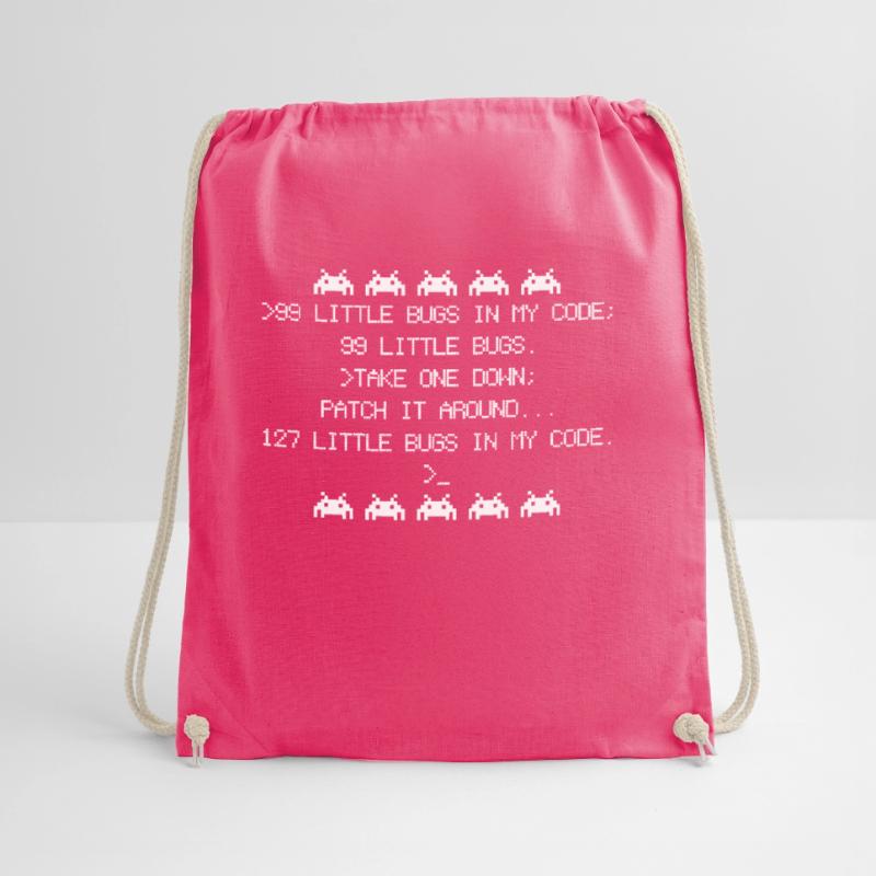 Programming debugging code codes Drawstring Bag