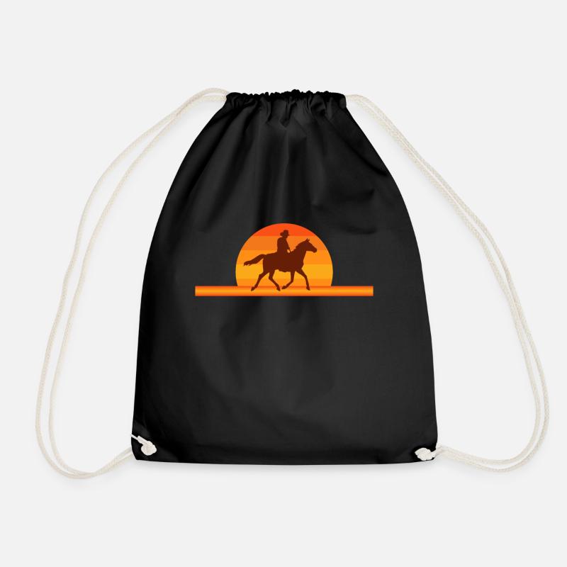 Reiten Reiten - Turnbeutel - Schwarz