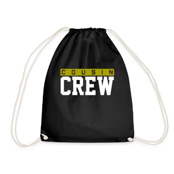 Cousin Crew Retro Familienfest Urlaub - Turnbeutel - Schwarz - Vorne