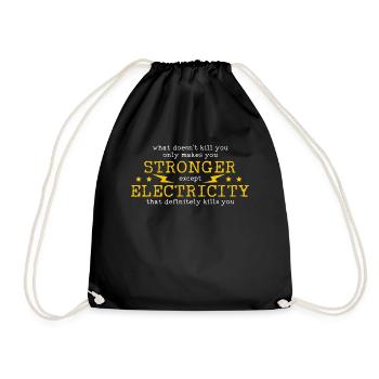 Électricien Sparky Electric T-shirt - Sac de sport léger - noir - Devant
