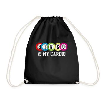 Bingo Bingo Balls Cardio Bingo - Drawstring Bag - black - Front