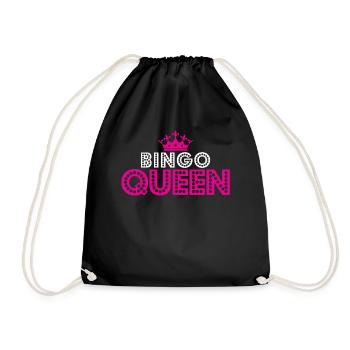 Bingo-amateur de bingo-reine reine rose couronne - Sac de sport léger - noir - Devant
