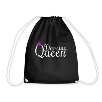 Dancing queen dance dancer - Drawstring Bag - black - Front