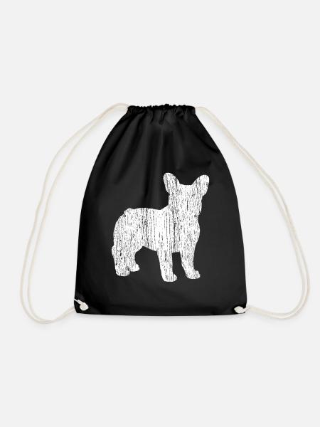 Französische Bulldogge - Turnbeutel - Schwarz
