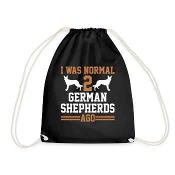 German Shepherd - Drawstring Bag - black - Front
