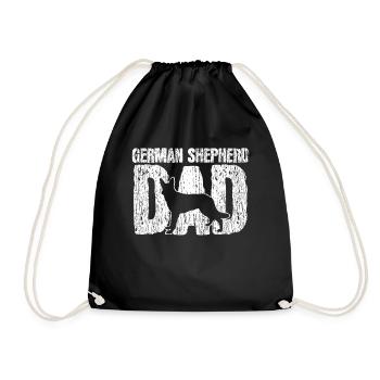 German Shepherd - Drawstring Bag - black - Front