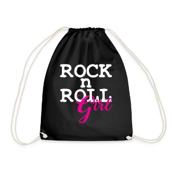 Rock'n'Roll - Drawstring Bag - black - Front