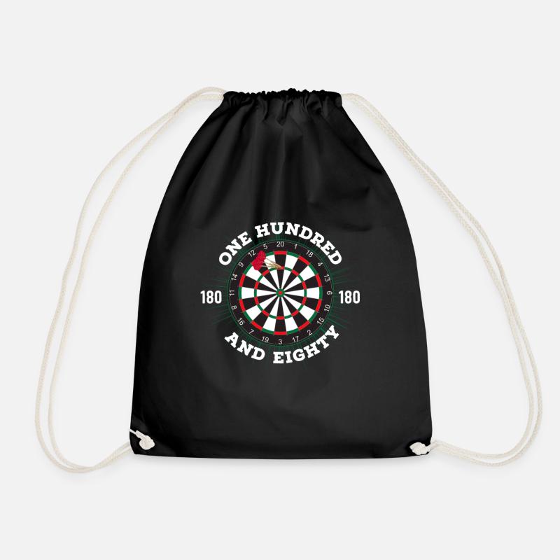 DART ONE UNDRED EIGHTY DARTS 180 - Turnbeutel - Schwarz