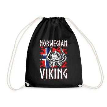 Norvège Viking Norman normands Guerriers - Sac de sport léger - noir - Devant