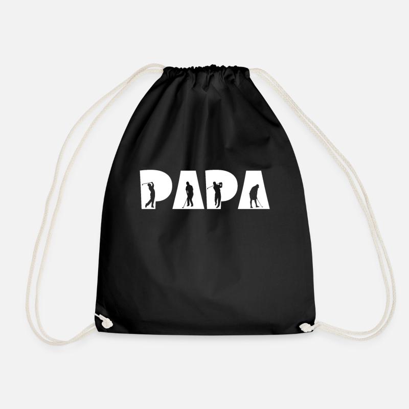 Golf Papa - Turnbeutel - Schwarz