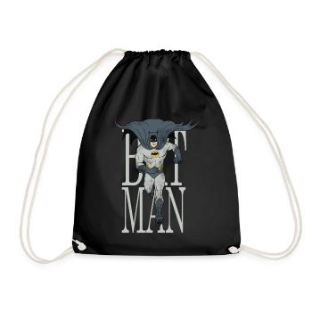 Batman court dans la nuit - Sac de sport léger - noir - Devant