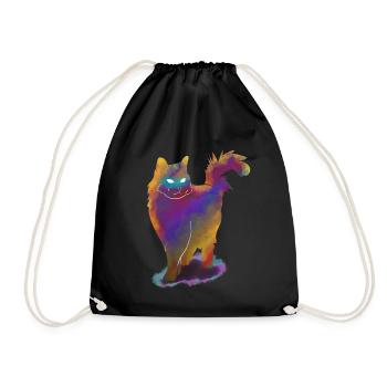 Space Cat Universe Purrfect - Sac de sport léger - noir - Devant