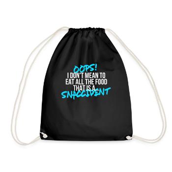 eat - Drawstring Bag - black - Front