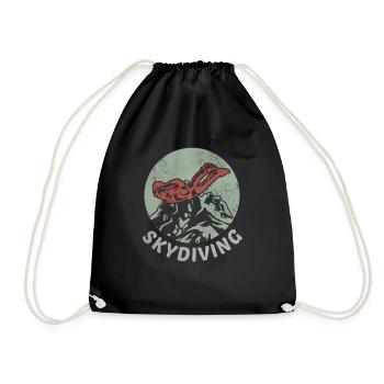 Skydiving Skydiver parachutiste Sports aériens - Sac de sport léger - noir - Devant