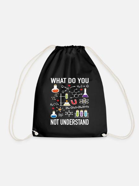 Chimie Physique Scientifique Ce que je ne comprends pas - Sac de sport léger - noir
