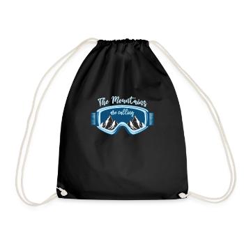 Les montagnes appellent des lunettes de ski Mountains Apres - Sac de sport léger - noir - Devant
