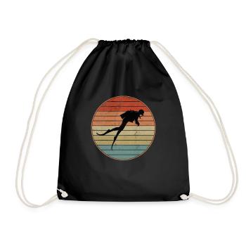 Moniteur de plongée école de plongée sous-marine - Sac de sport léger - noir - Devant