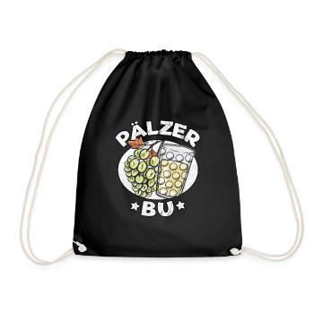Pfälzer wine spritzer spritzer funny gift Pälzer - Drawstring Bag - black - Front