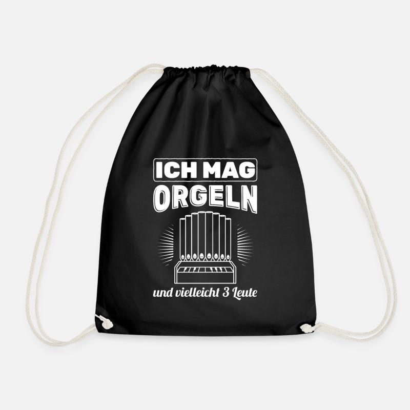 Kirche Orgel Organist - Turnbeutel - Schwarz