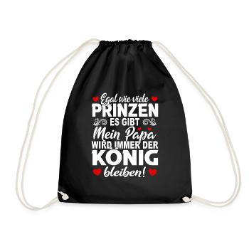 Princes Mon papa Roi Rester père fille - Sac de sport léger - noir - Devant