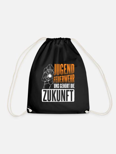 Feuerwehr Feuerwehrmann - Turnbeutel - Schwarz