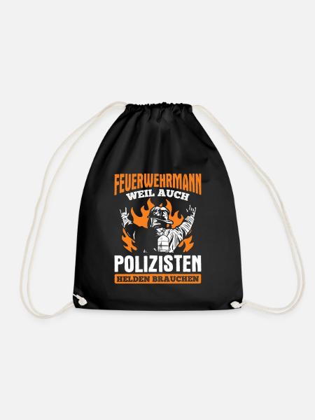 Freiwillige Feuerwehr Feuerwehr Feuerwehrmann - Turnbeutel - Schwarz