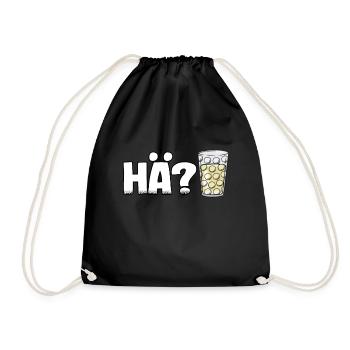 Pfälzer wine spritzer spritzer funny gift Pälzer - Drawstring Bag - black - Front
