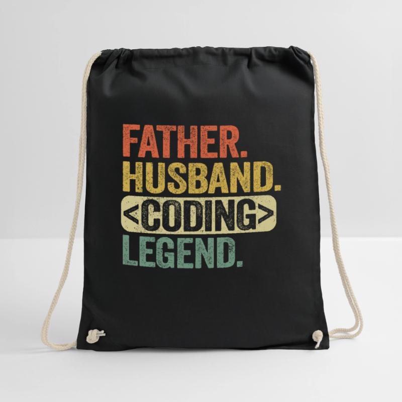 Vater Ehemann Coding Legende Programmierer Admin Turnbeutel