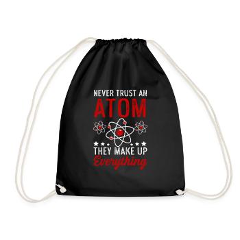 Atom Make Up Everything Physique physicien cadeau - Sac de sport léger - noir - Devant